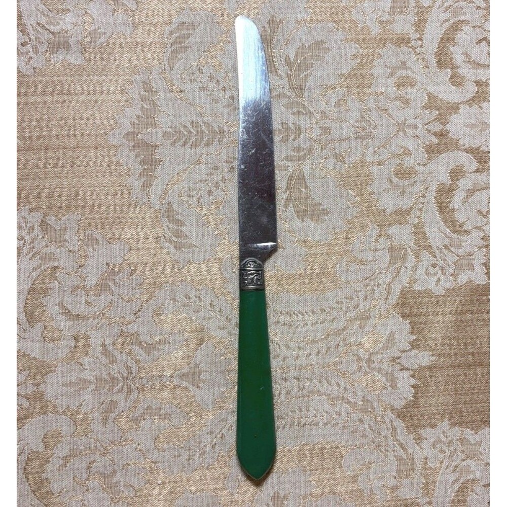 Wallace ST MORITZ GREEN Stainless 18/10 Silver Bolster Butter Knife 9 3/8"
